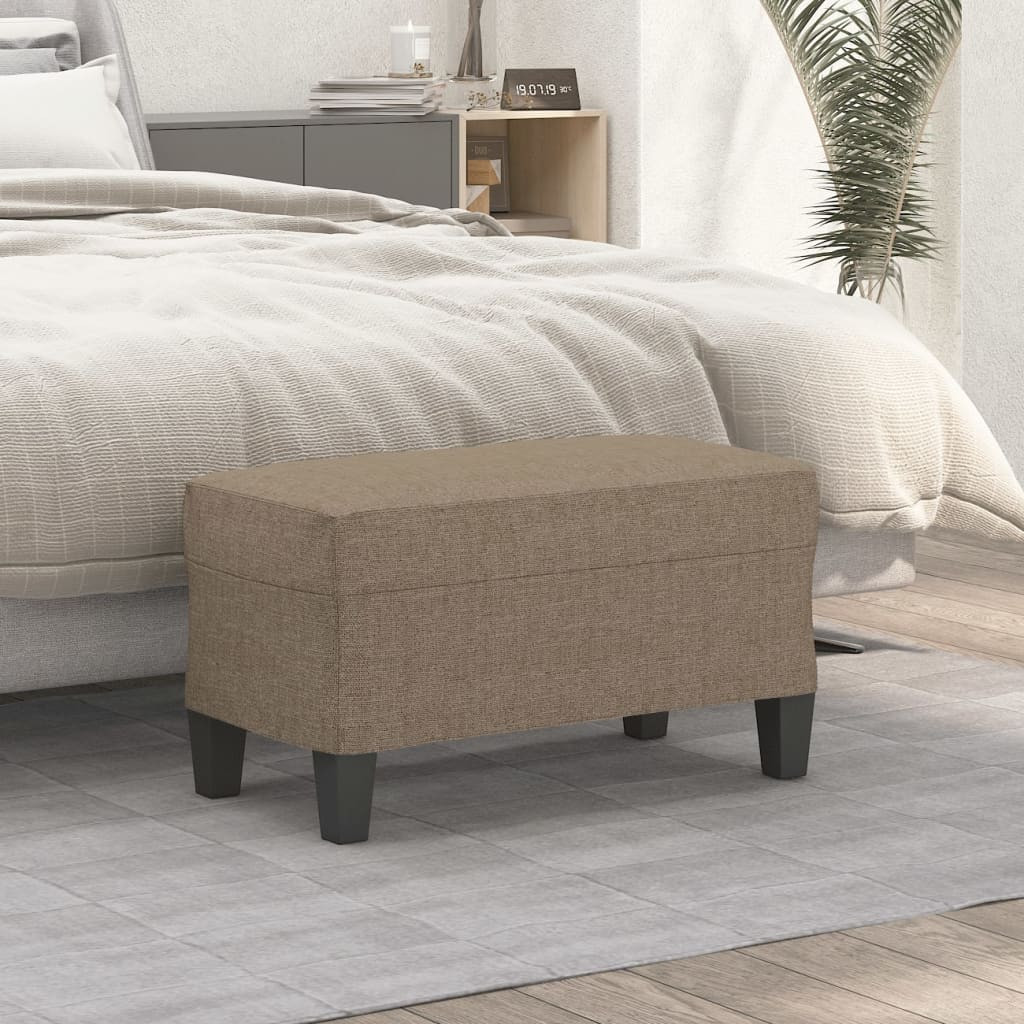 vidaXL Sitzbank Taupe 70x35x41 cm Stoff