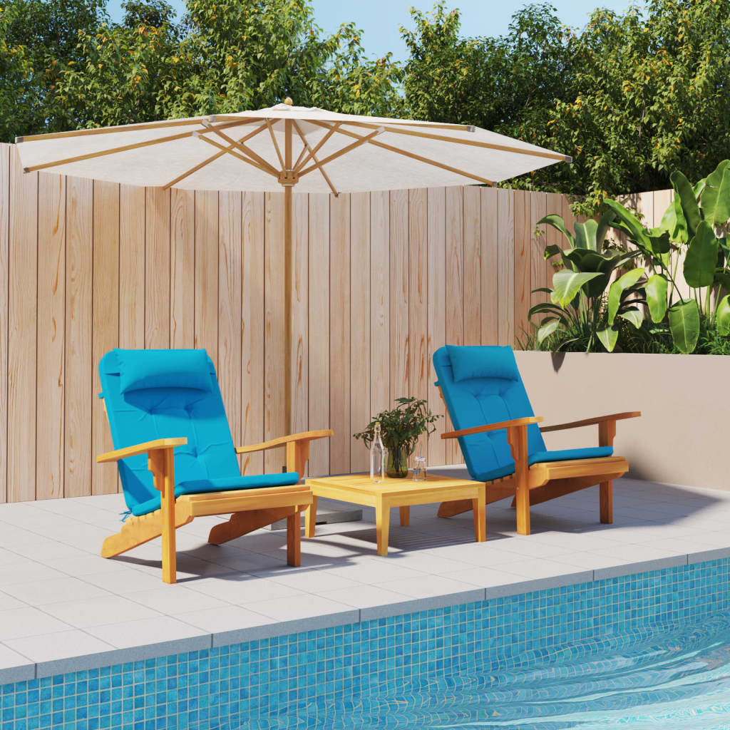 vidaXL Adirondack-Auflagen 2 Stk. Hellblau Oxford-Gewebe