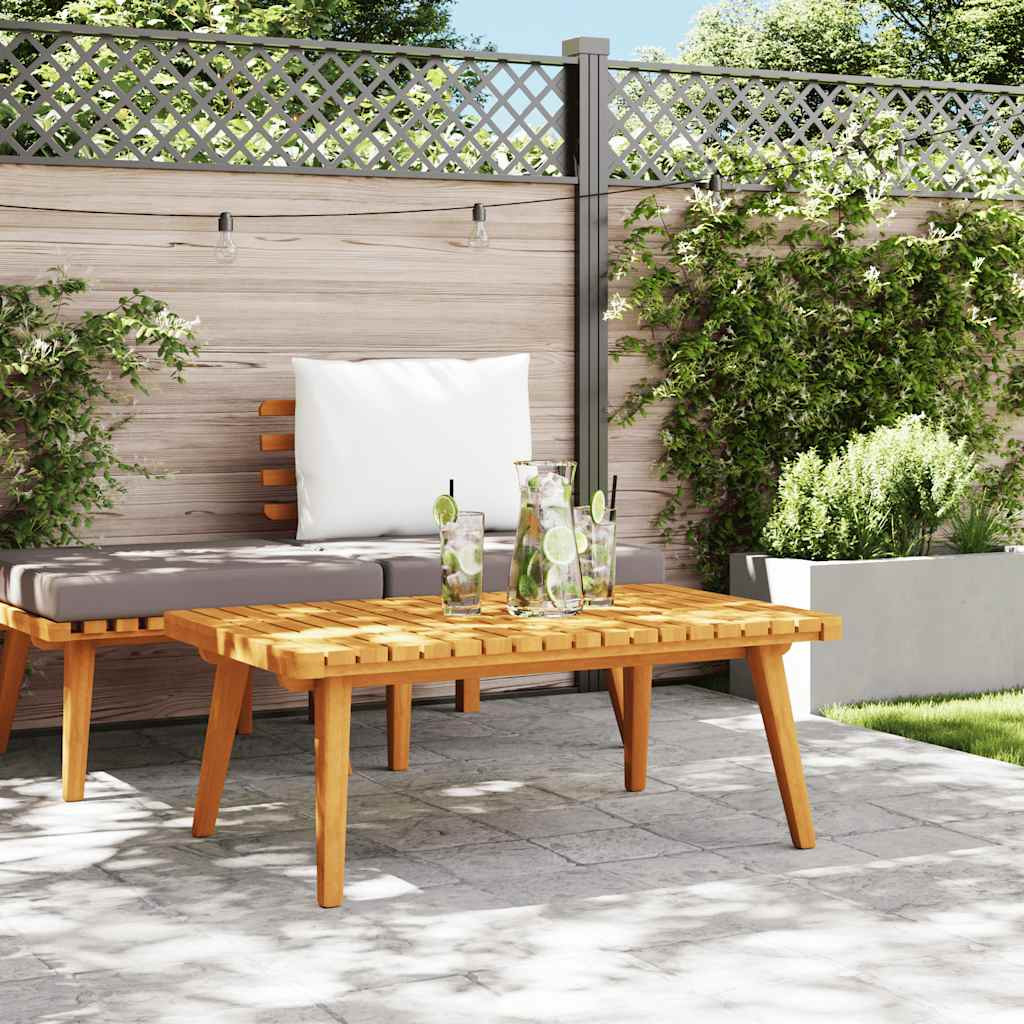 vidaXL Garten-Couchtisch 90x55x35 cm Massivholz Akazie