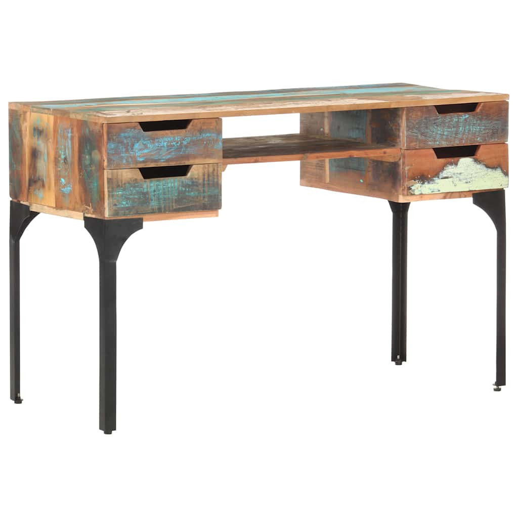 vidaXL Schreibtisch 118x48x75 cm Recyceltes Massivholz