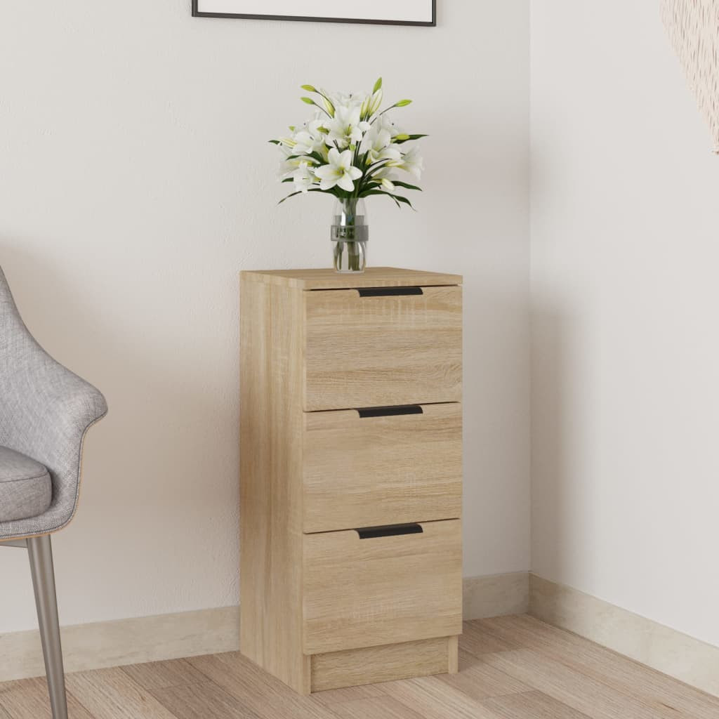vidaXL Sideboard Sonoma-Eiche 30x30x70 cm Holzwerkstoff