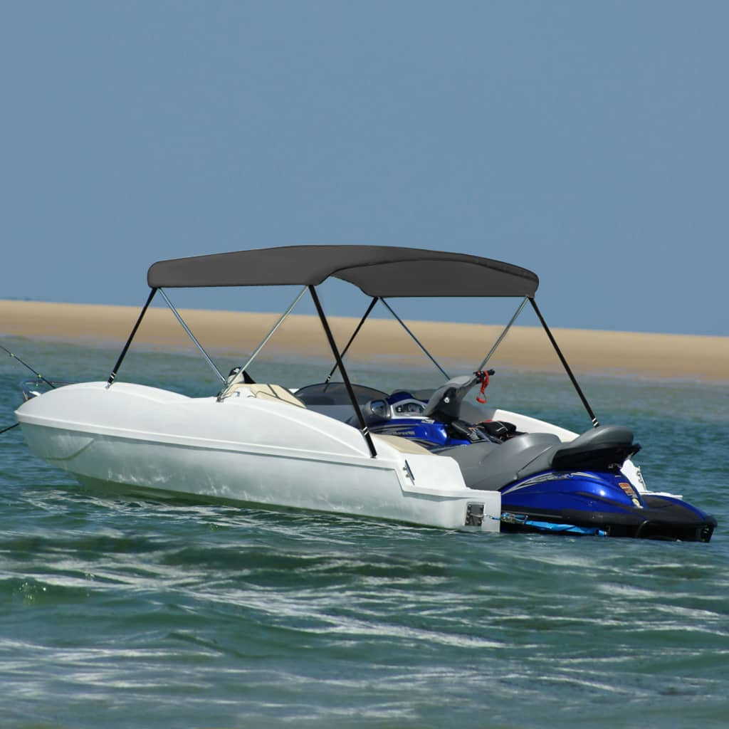 vidaXL 2-Bow Bimini Top Anthrazit 150x120x110 cm