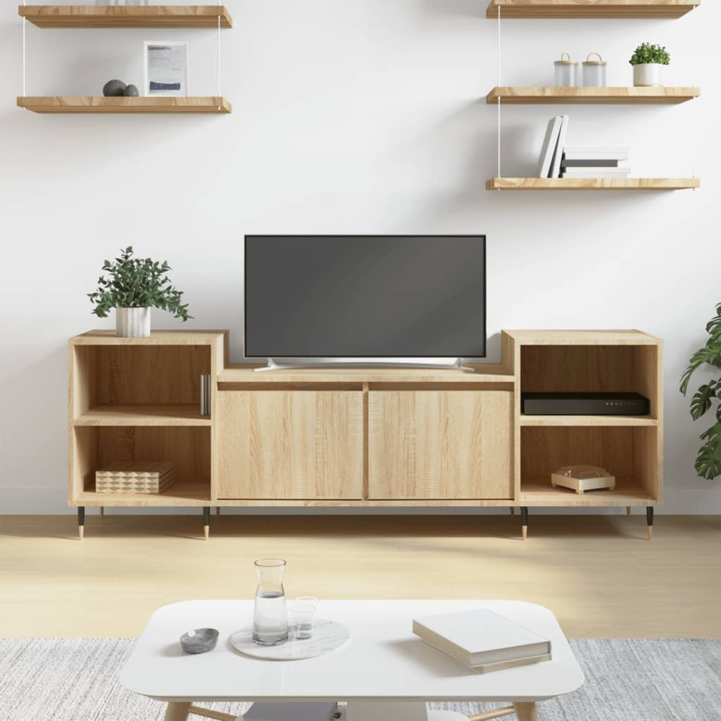 vidaXL TV-Schrank Sonoma-Eiche 160x35x55 cm Holzwerkstoff