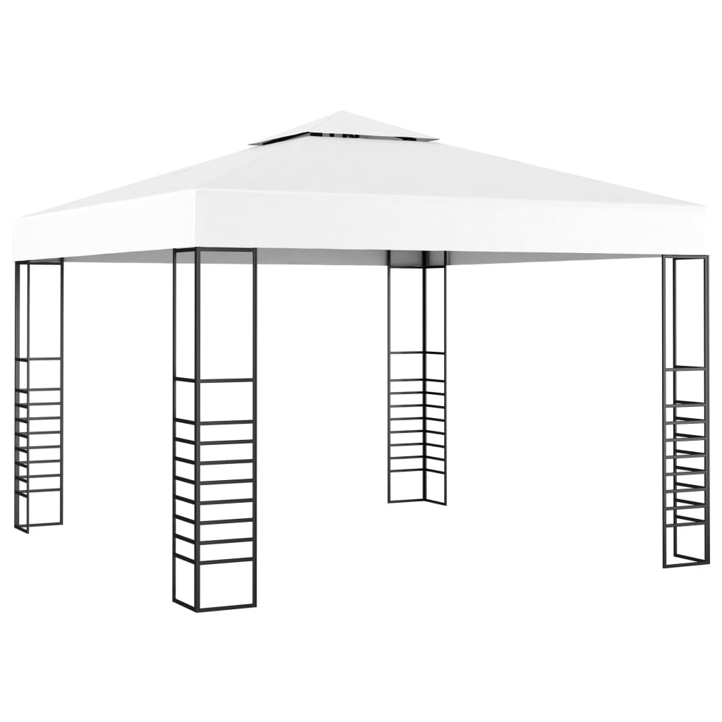 vidaXL Gartenpavillon 3×3 m Weiß
