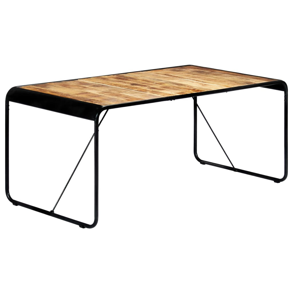 vidaXL Esstisch 180x90x76 cm Raues Mangoholz