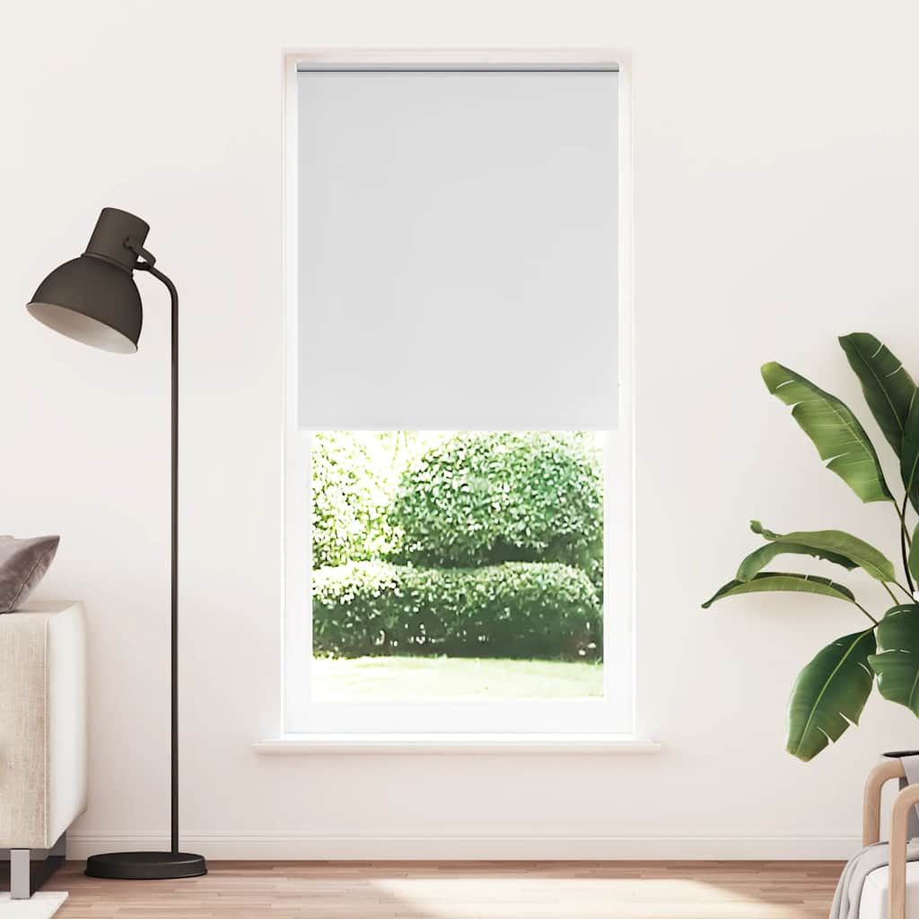vidaXL Verdunkelungsrollo 104,4 x 230 cm, Stoffbreite 100 cm, Weiß