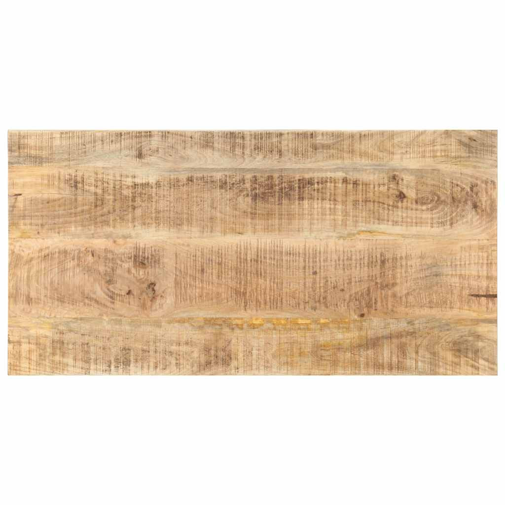 vidaXL Tischplatte Massivholz Mango 25-27 mm 100x60 cm