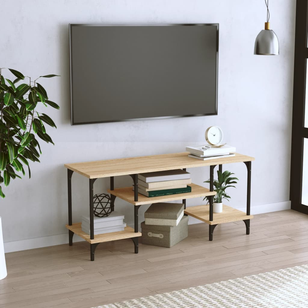 vidaXL TV-Schrank Sonoma-Eiche 102x35x45,5 cm Holzwerkstoff
