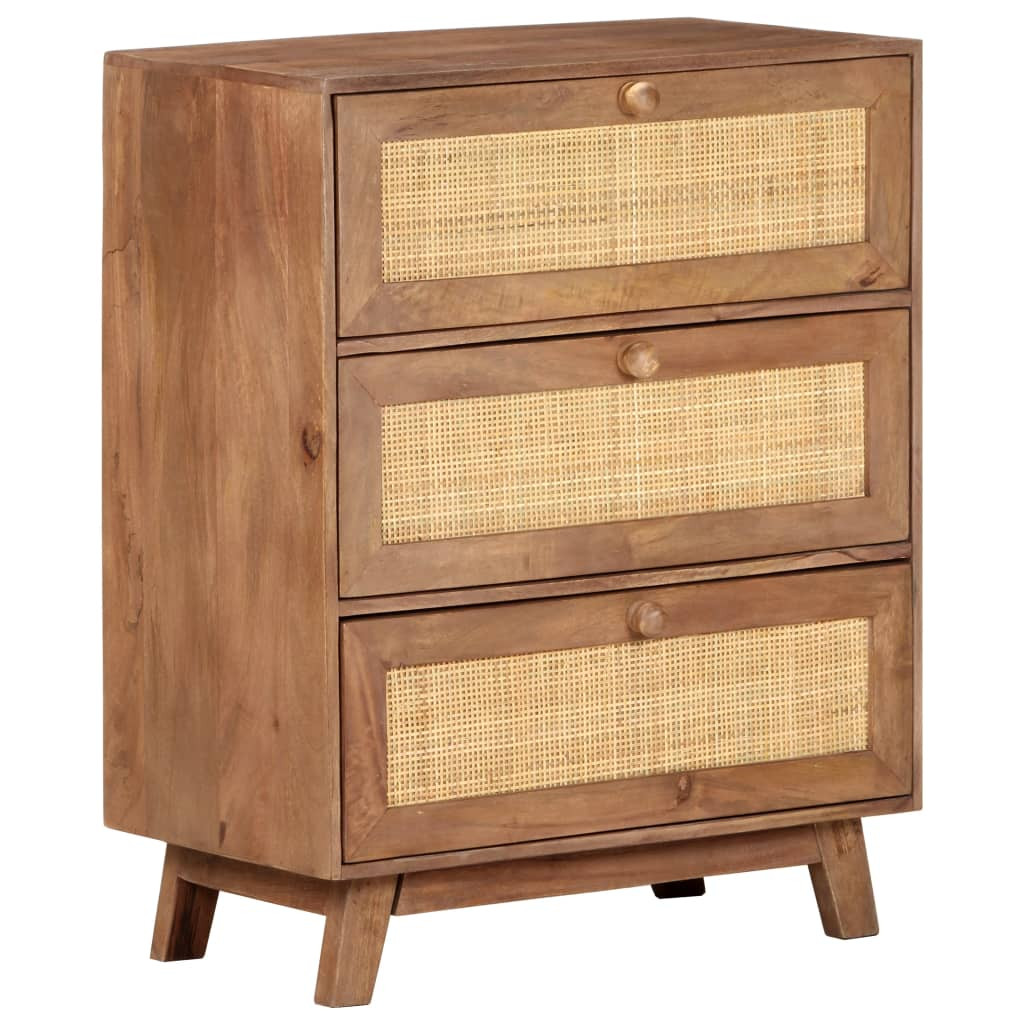 vidaXL Sideboard 61x35x76 cm Massivholz Mango