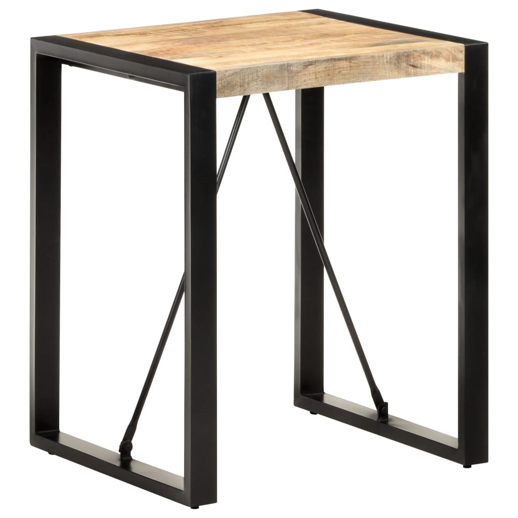 vidaXL Esstisch 60x60x75 cm Raues Mango-Massivholz