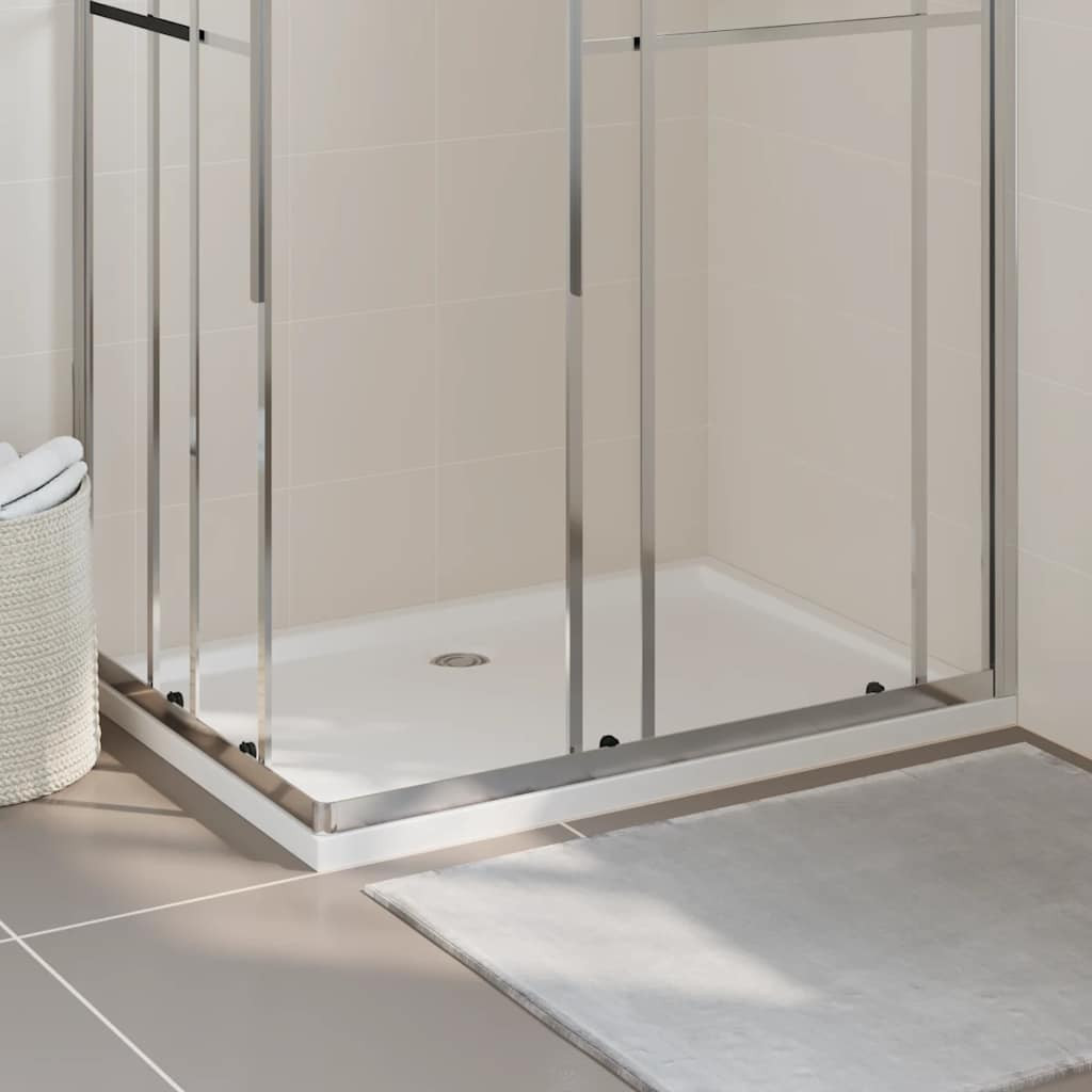 vidaXL Duschtasse ABS Rechteckig Weiß 80x110 cm