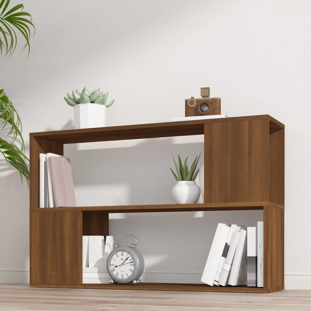 vidaXL Bücherregal Braun Eichen-Optik 100x24x63 cm Holzwerkstoff