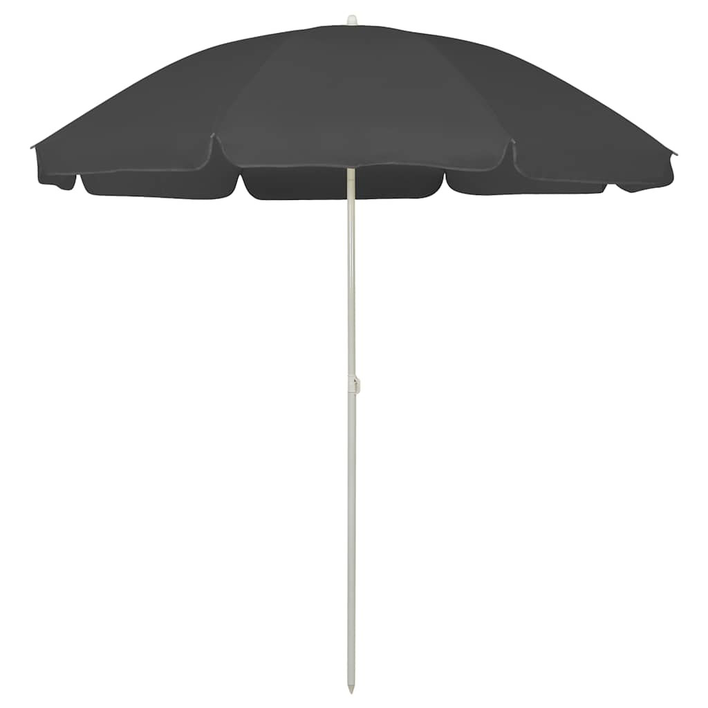 vidaXL Strandschirm Anthrazit 240 cm
