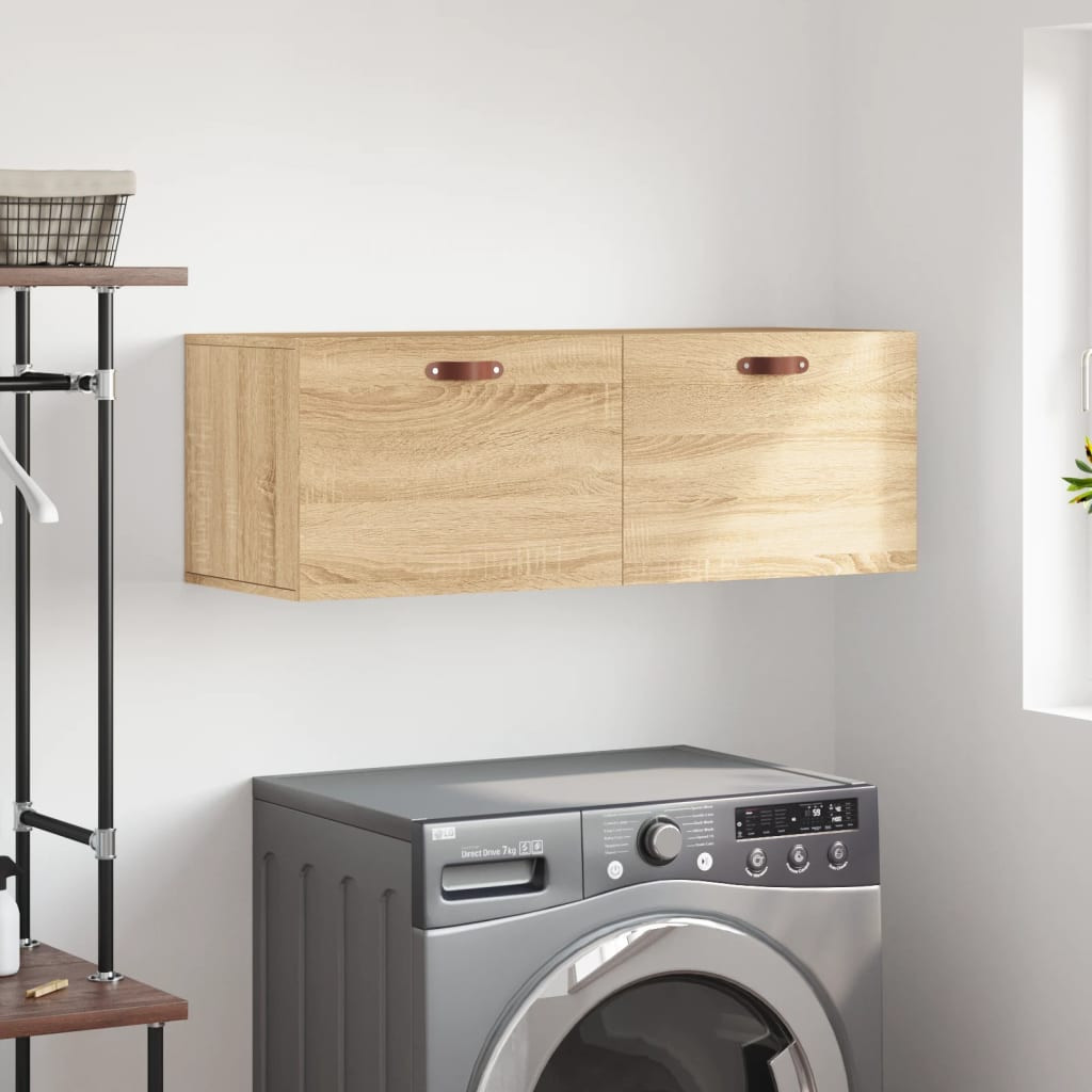 vidaXL Wandschrank Sonoma-Eiche 100x36,5x35 cm Holzwerkstoff