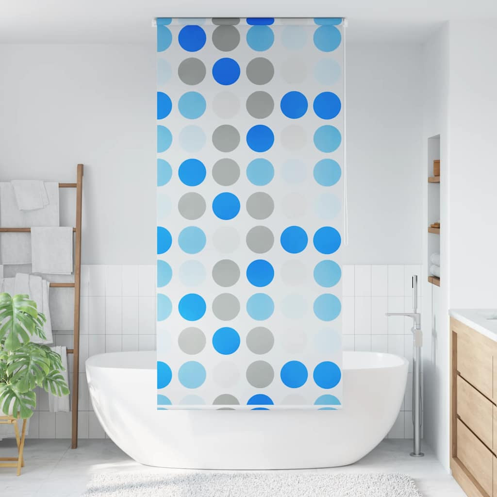vidaXL Duschrollo 80x240 cm Kreismuster