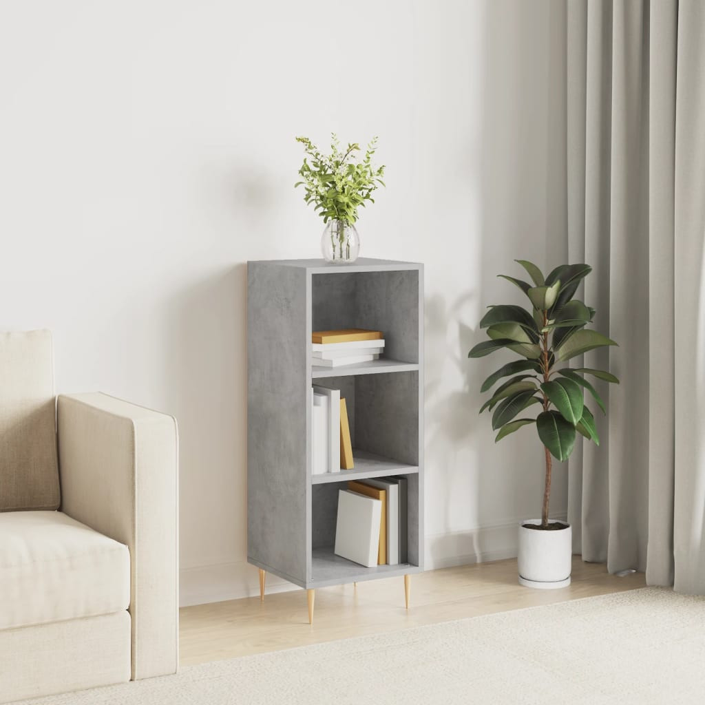 vidaXL Sideboard Betongrau 34,5x32,5x90 cm Holzwerkstoff
