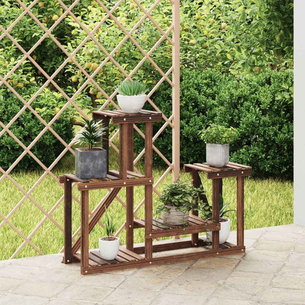 vidaXL Blumenständer 90x25x73,5 cm Massivholz Tanne