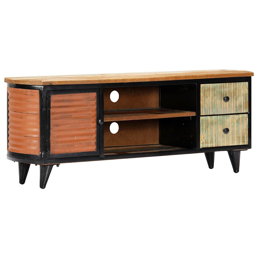 vidaXL TV-Schrank 120x30x45 cm Altholz Massiv