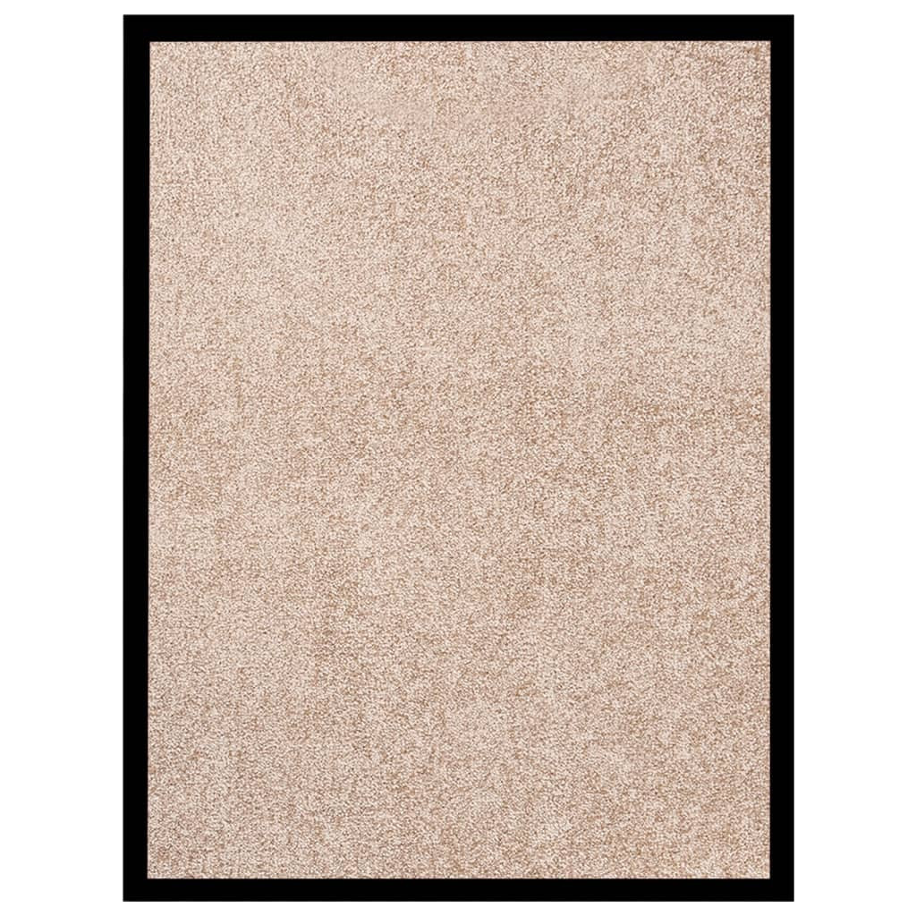 vidaXL Fußmatte Beige 60x80 cm
