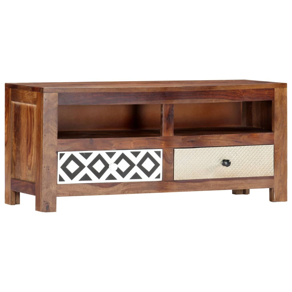vidaXL TV-Schrank 90x30x40 cm Massivholz Akazie