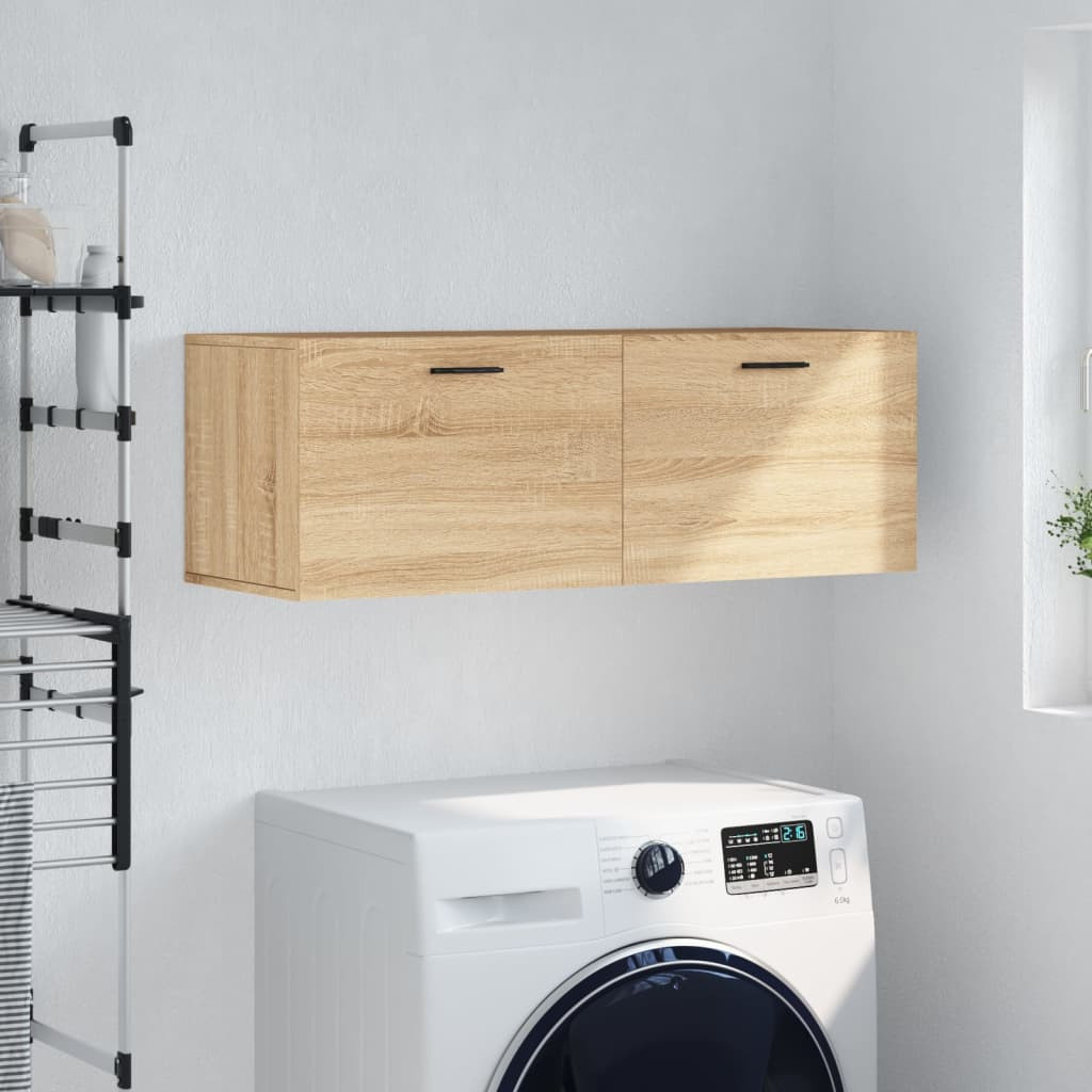 vidaXL Wandschrank Sonoma-Eiche 100x36,5x35 cm Holzwerkstoff
