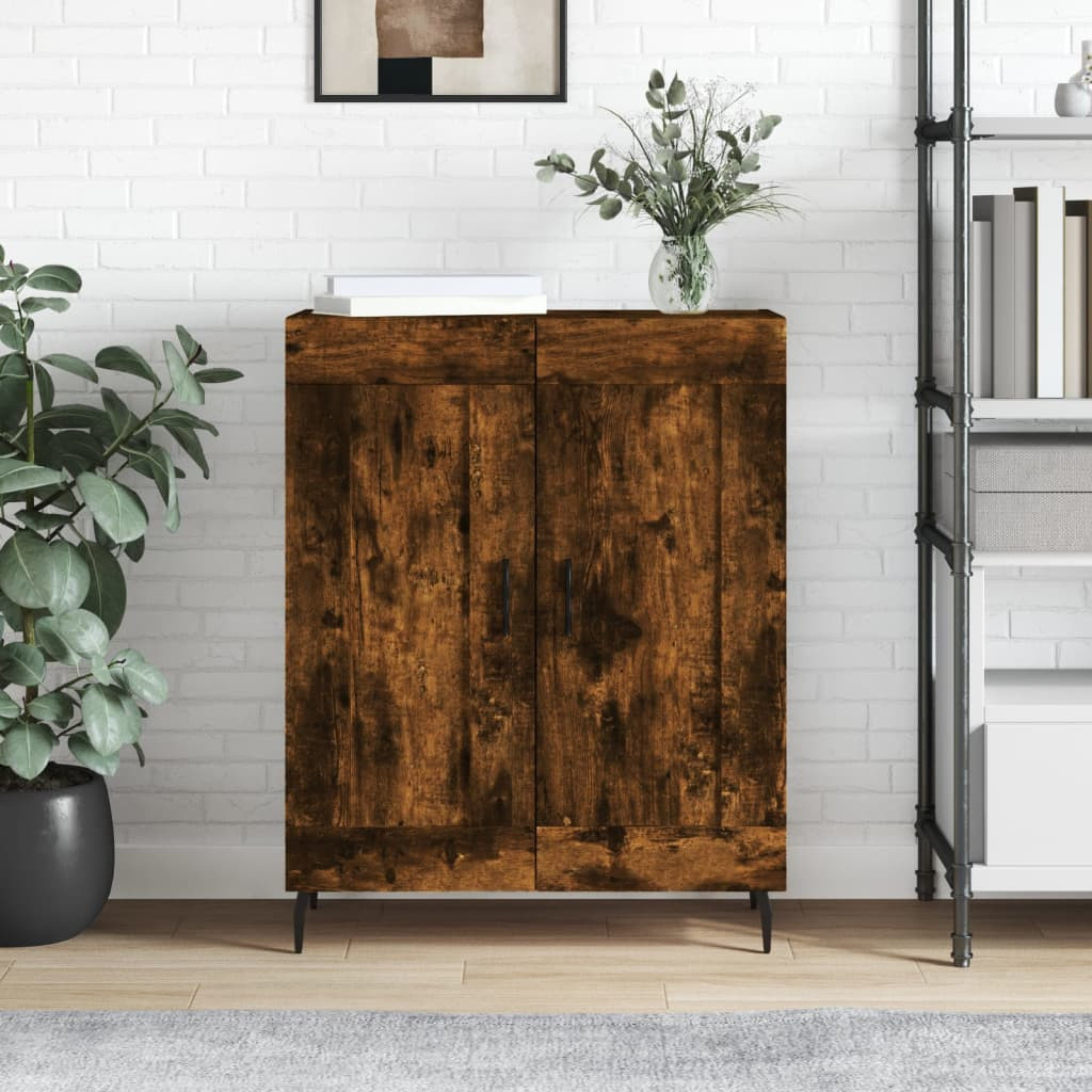 vidaXL Sideboard Räuchereiche 69,5x34x90 cm Holzwerkstoff