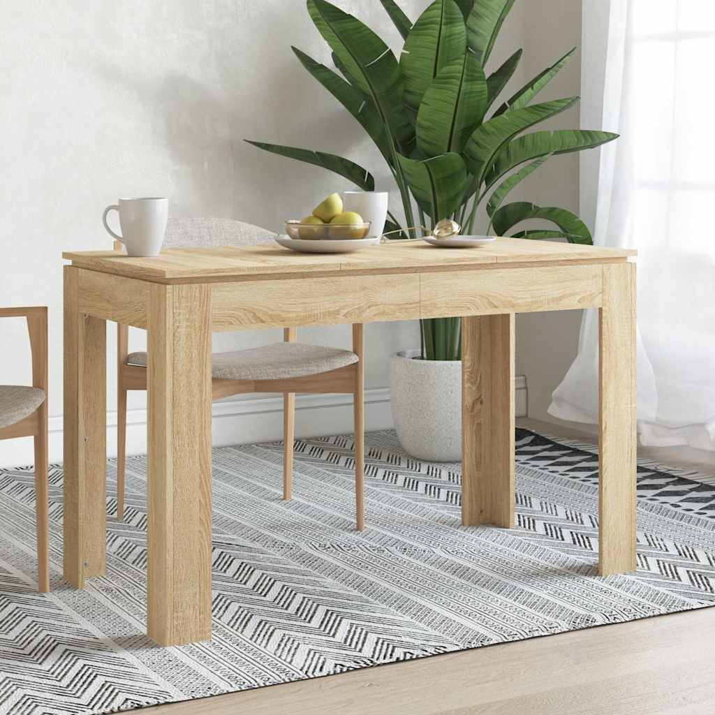 vidaXL Esstisch Sonoma-Eiche 120x60x76 cm Holzwerkstoff