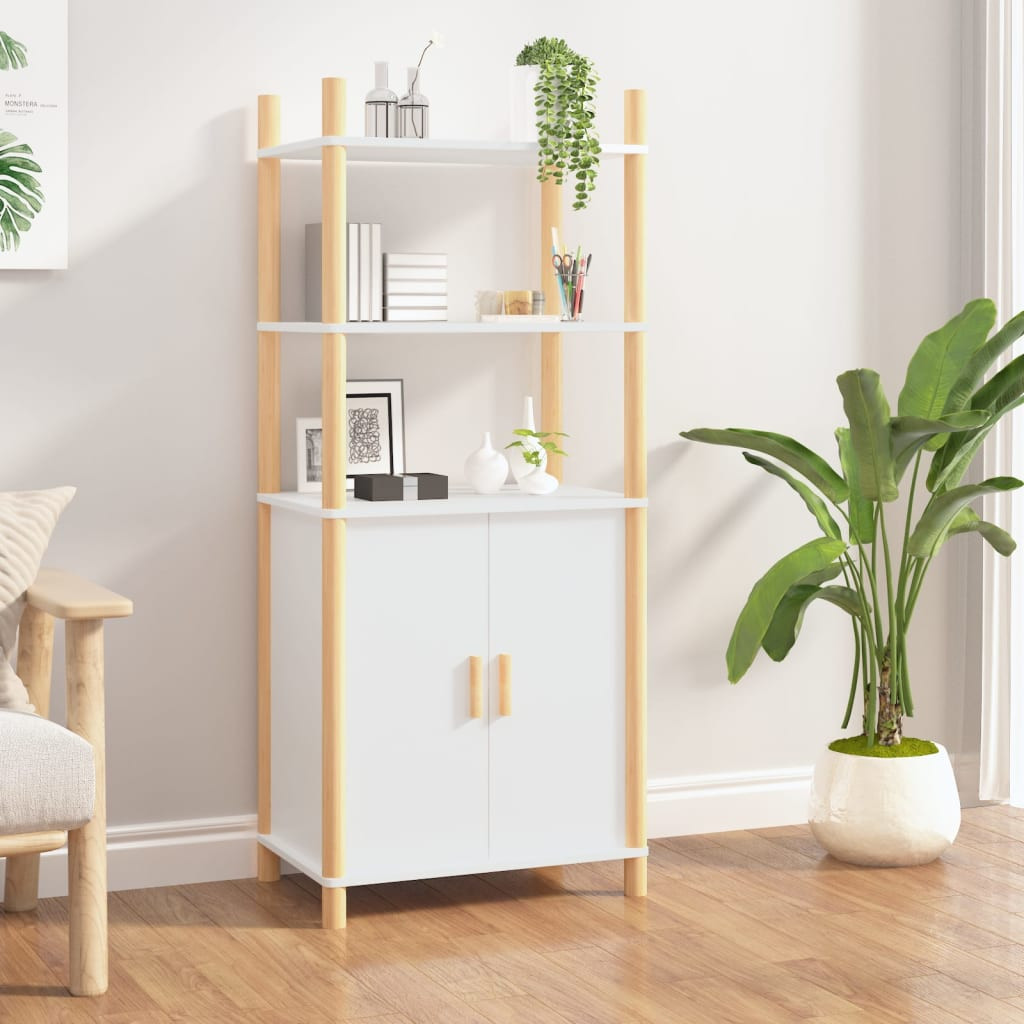 vidaXL Highboard Weiß 60x40x141 cm Holzwerkstoff