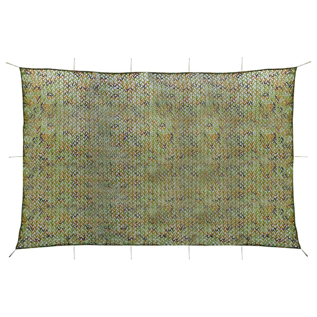 vidaXL Tarnnetz mit Aufbewahrungstasche 5x6 m Grün