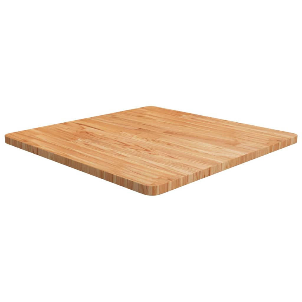vidaXL Tischplatte Quadratisch Hellbraun 70x70x2,5cm Behandelte Eiche