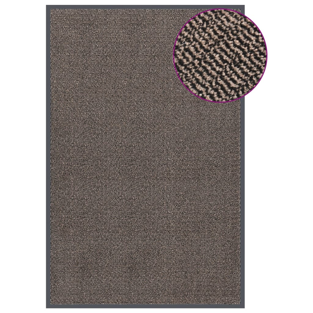 vidaXL Fußmatte getuftet 120x180 cm Dunkelbraun