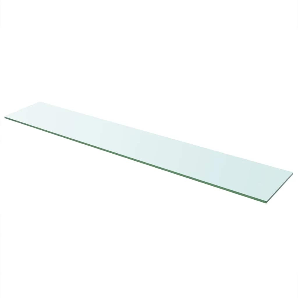 vidaXL Regalboden Glas Transparent 110 cm x 20 cm