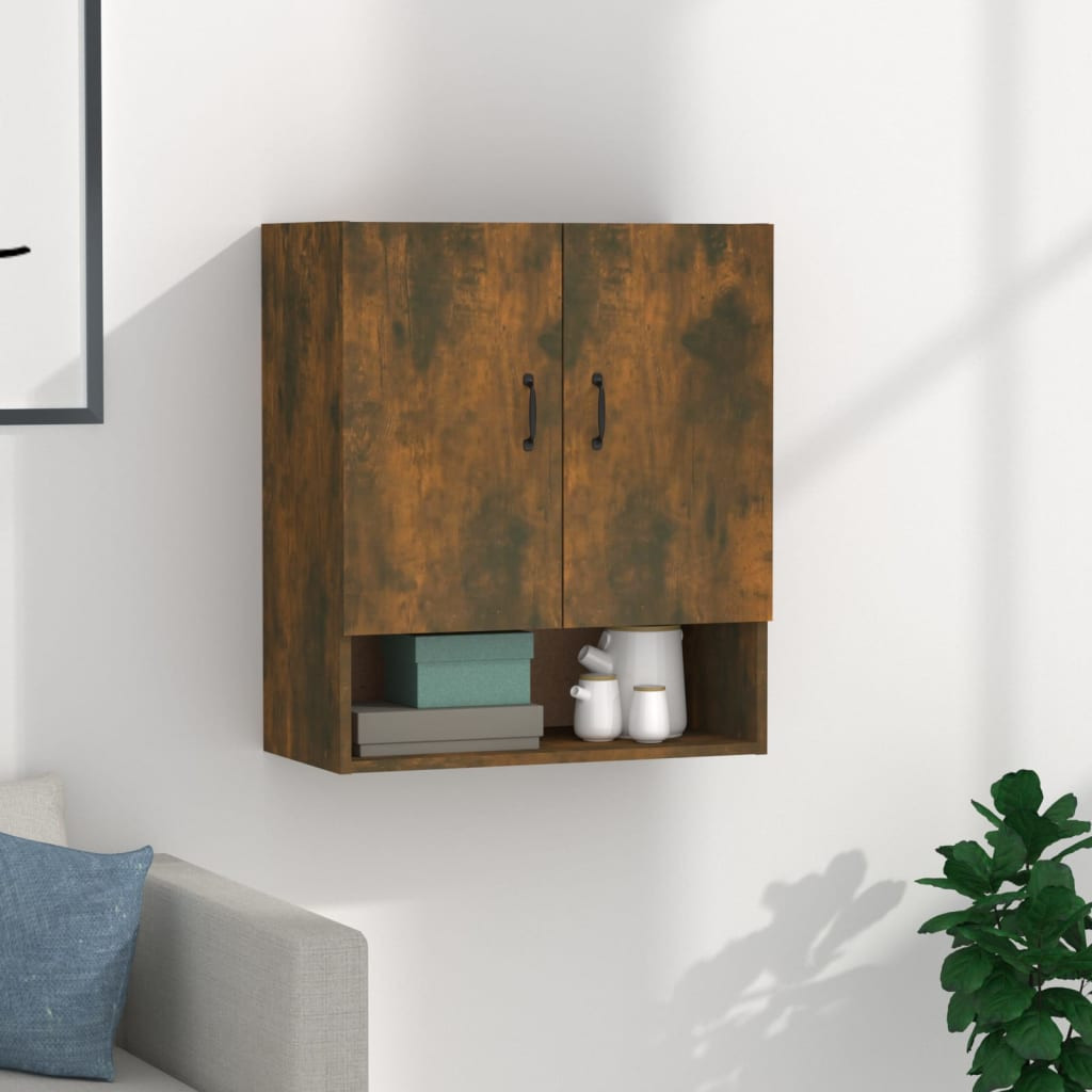 vidaXL Wandschrank Räuchereiche 60x31x70 cm Holzwerkstoff