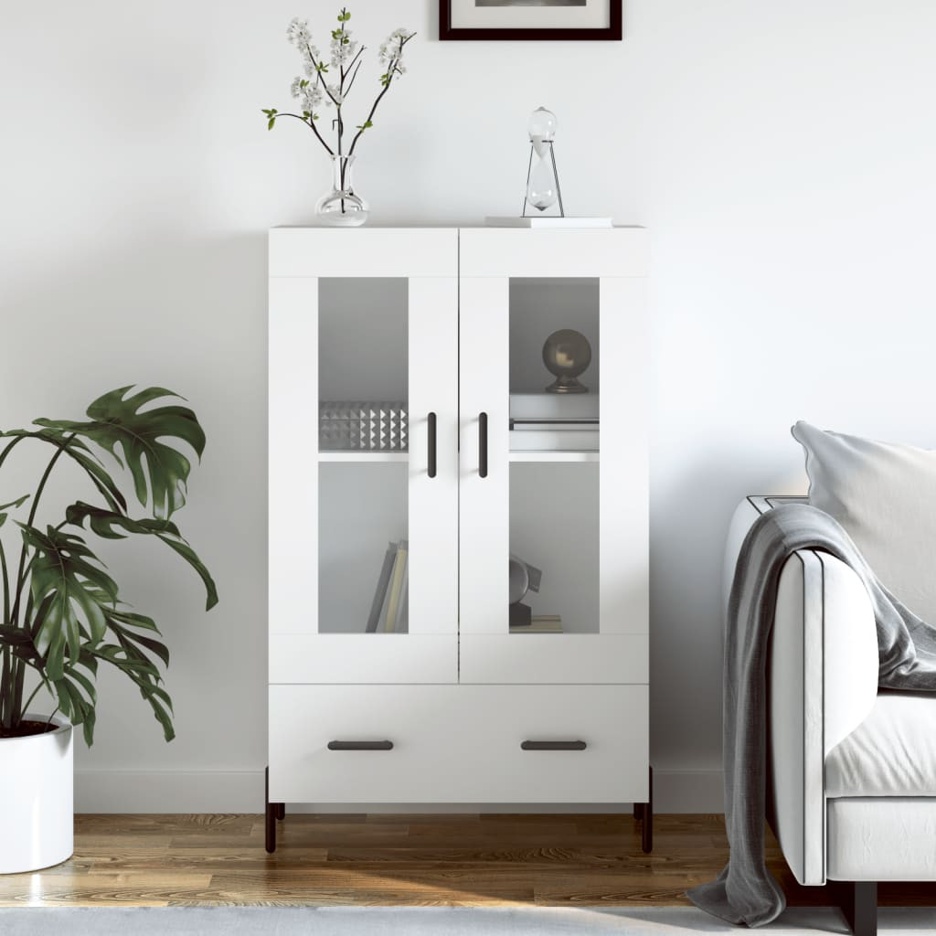 vidaXL Highboard Weiß 69,5x31x115 cm Holzwerkstoff