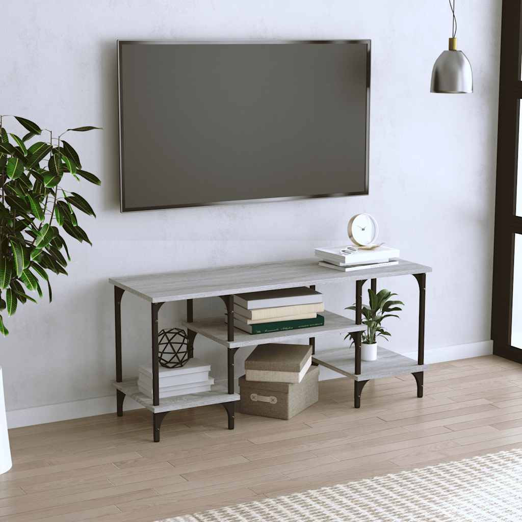 vidaXL TV-Schrank Grau Sonoma 102x35x45,5 cm Holzwerkstoff