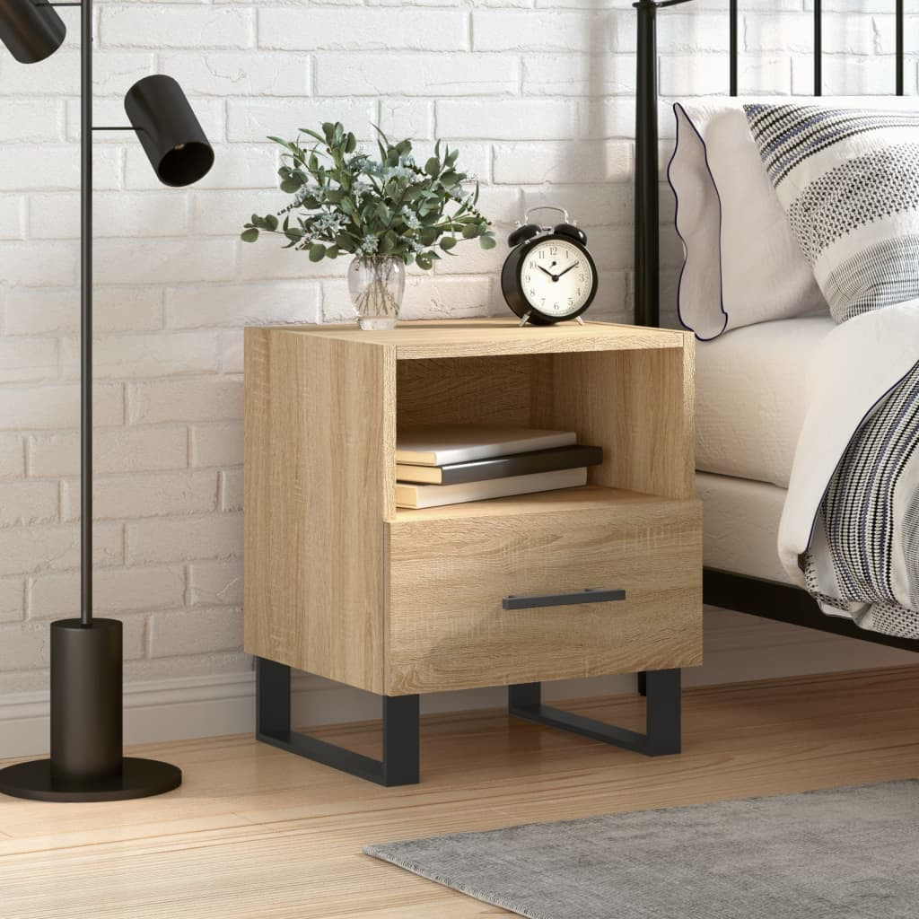 vidaXL Nachttisch Sonoma-Eiche 40x35x47,5 cm Holzwerkstoff