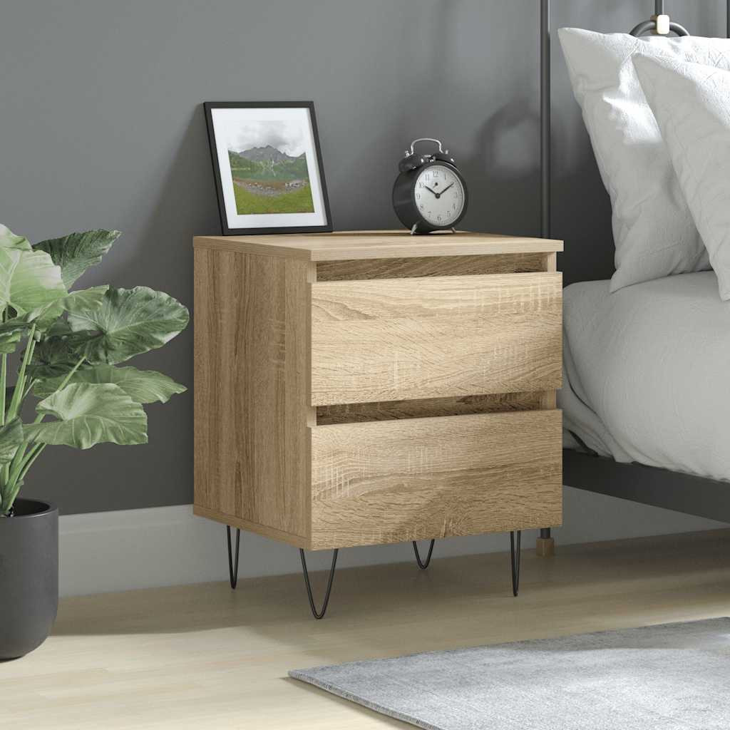 vidaXL Nachttisch Sonoma-Eiche 40x35x50 cm Holzwerkstoff