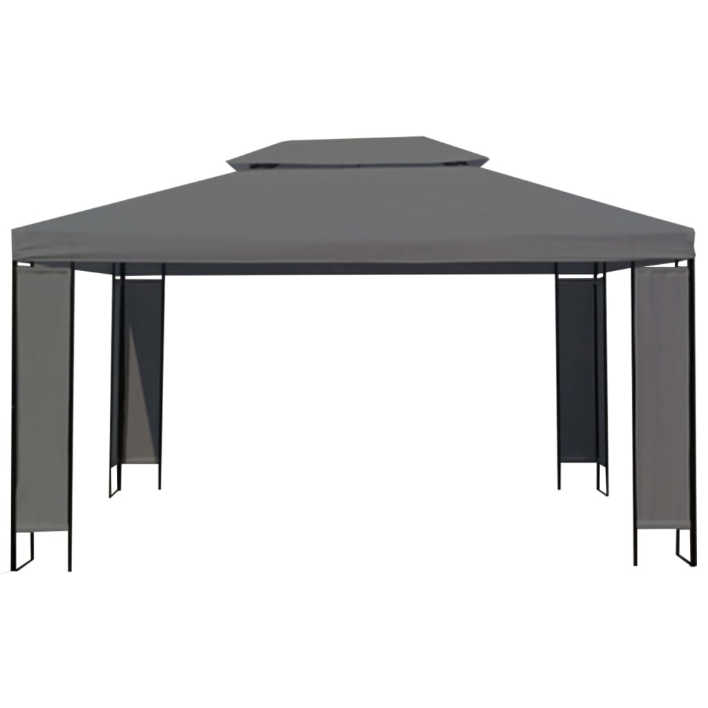 vidaXL Gartenpavillon Anthrazit 300×400 cm