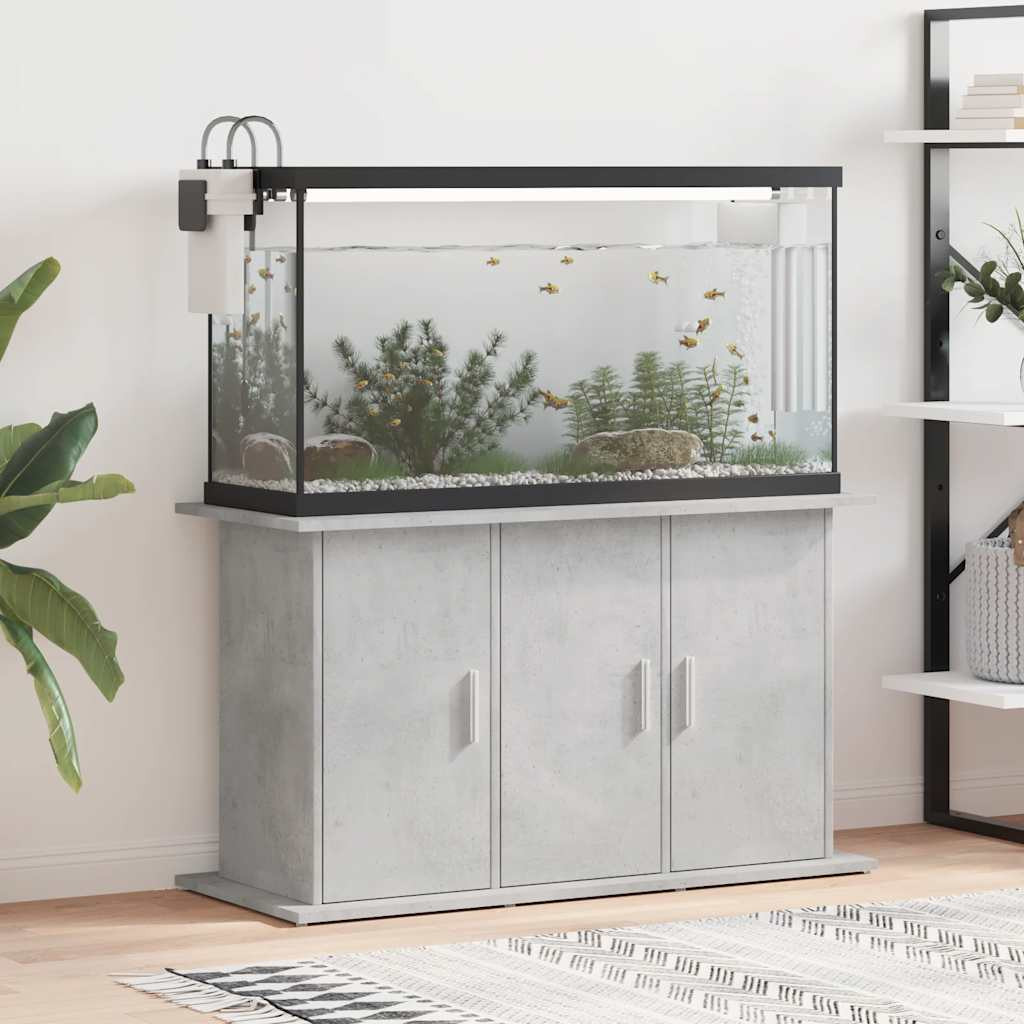 vidaXL Aquariumständer Betongrau 101 x 41 x 58 cm Holzwerkstoff