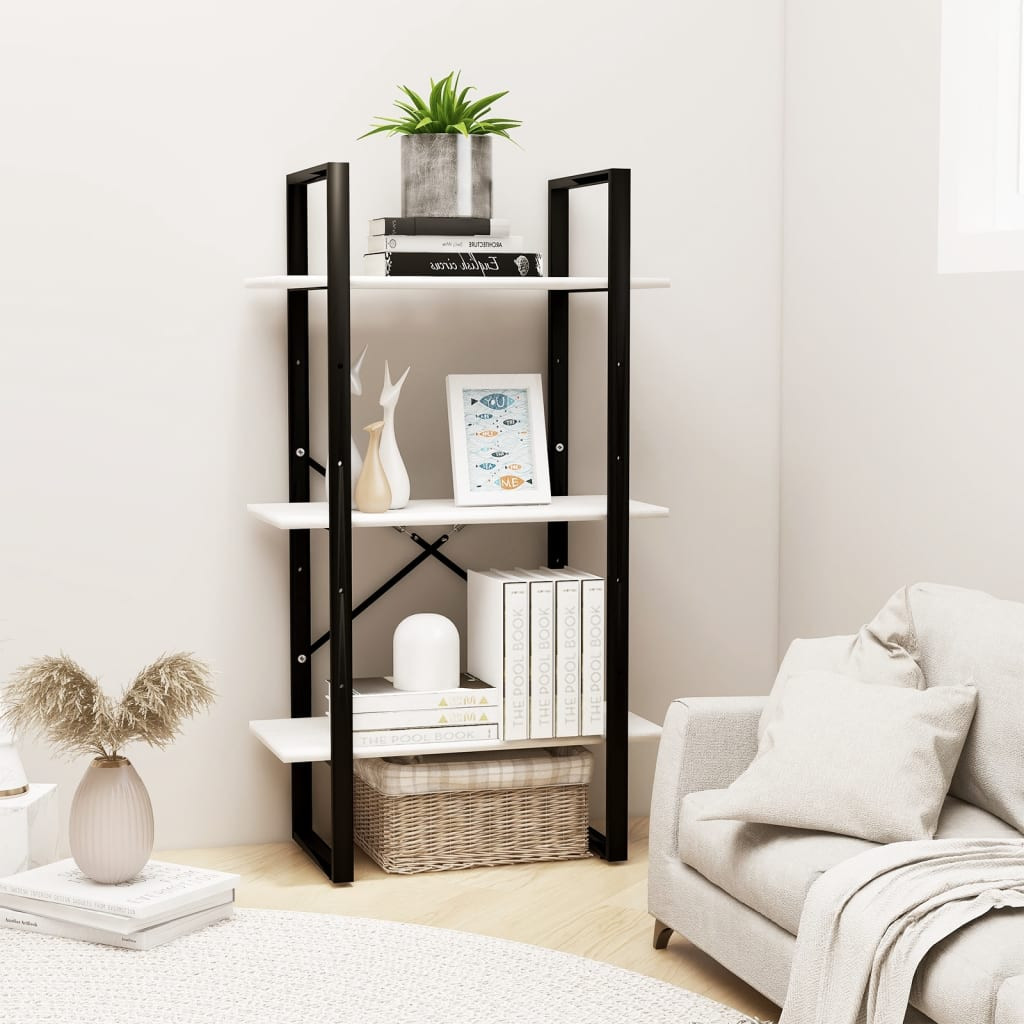 vidaXL Standregal Weiß 60x30x105 cm Massivholz Kiefer