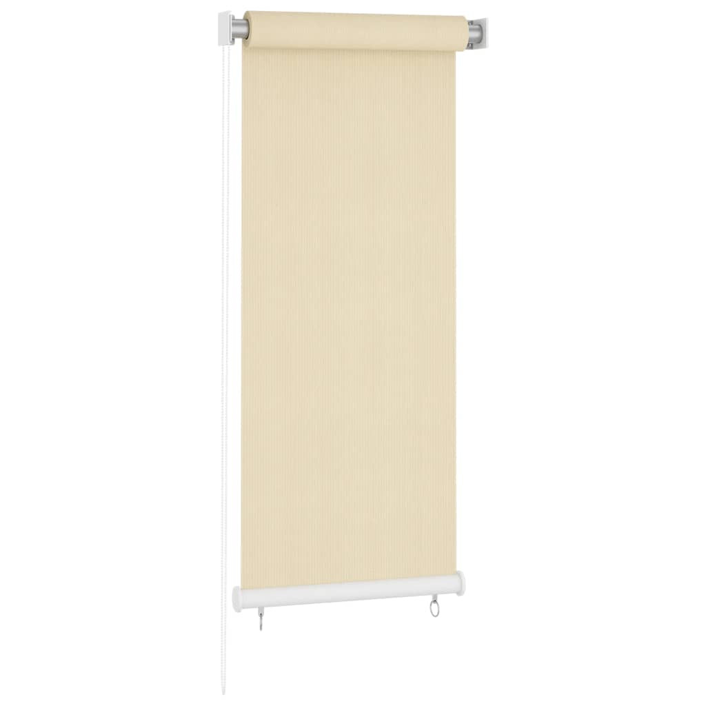 vidaXL Außenrollo Creme 65 (B) x 140 (H) cm HDPE