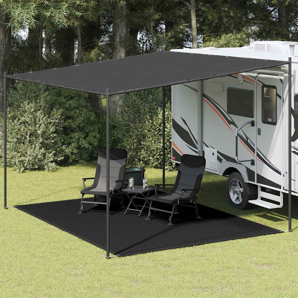 vidaXL Zeltteppich 300x400 cm Schwarz