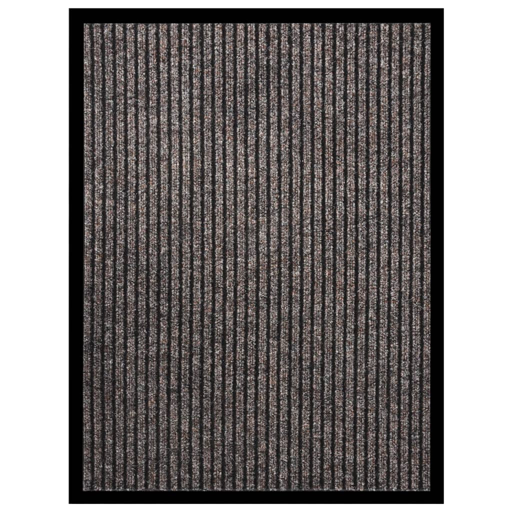 vidaXL Fußmatte Gestreift Beige 60x80 cm