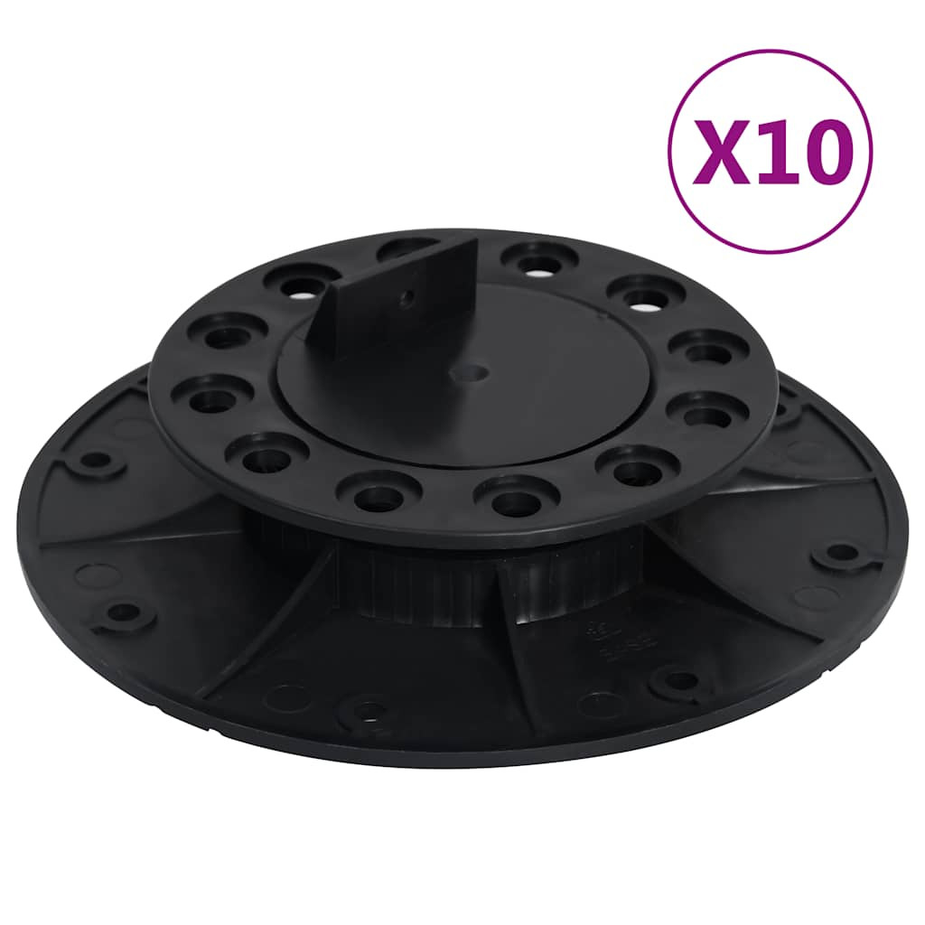 vidaXL Stelzlager Verstellbar 10 Stk. 25-40 mm