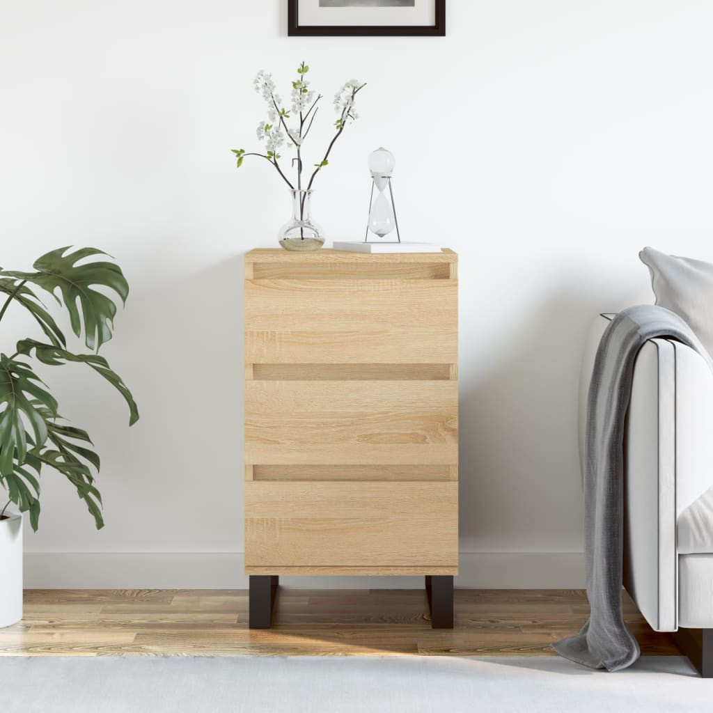 vidaXL Sideboard Sonoma-Eiche 40x35x70 cm Holzwerkstoff