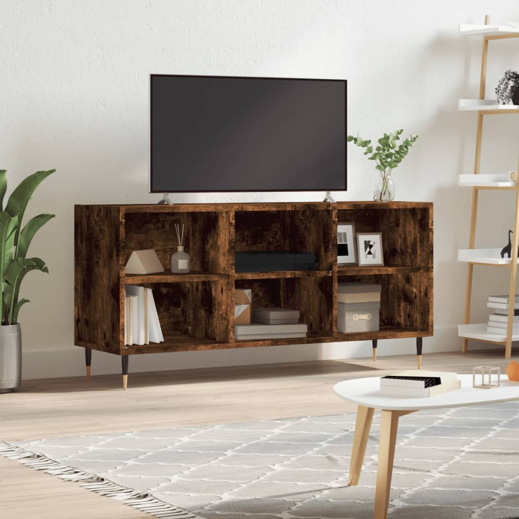vidaXL TV-Schrank Räuchereiche 103,5x30x50 cm Holzwerkstoff