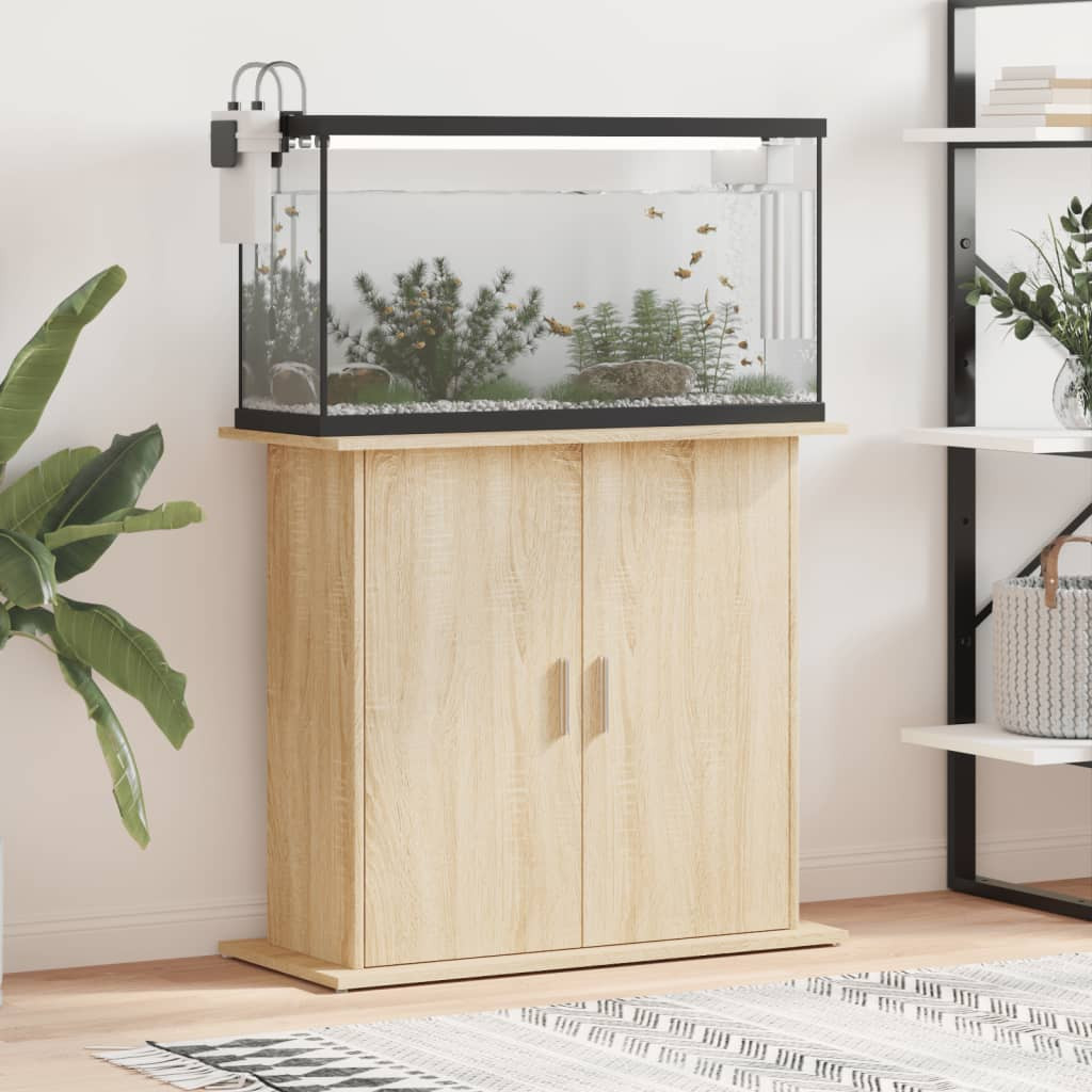 vidaXL Aquariumständer Sonoma-Eiche 81 x 36 x 73 cm Holzwerkstoff