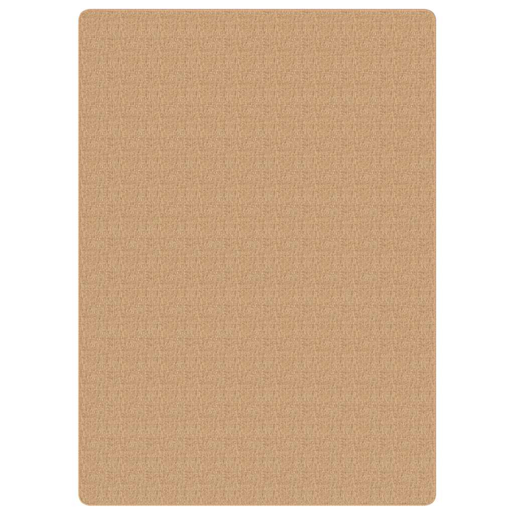 vidaXL Teppich Jute mit Latexrücken 70x130 cm Natur