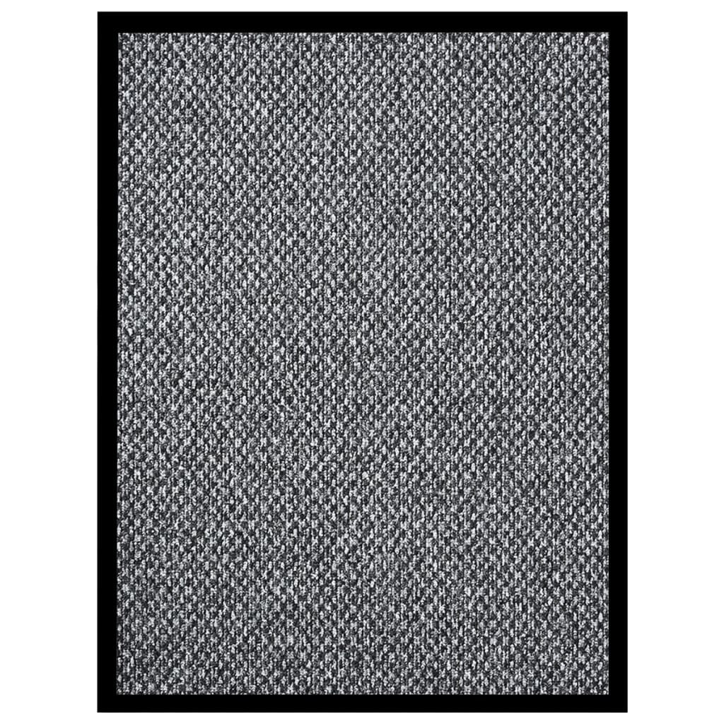 vidaXL Fußmatte Grau 60x80 cm