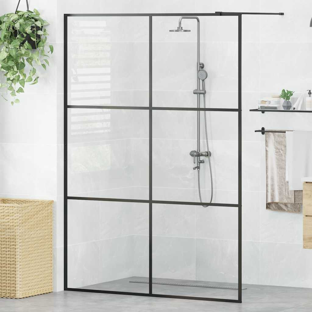 vidaXL Duschwand für Begehbare Dusche mit Klarem ESG-Glas 140x195 cm